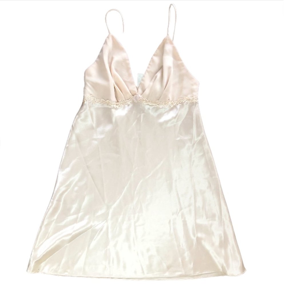 Vintage Inner Most Cream Slip Dress